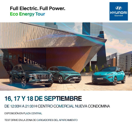 Hyundai Gásmovil presenta en Murcia la última tecnología en coches eléctricos a través del evento Eco Energy Tour