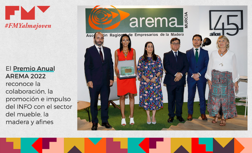 El Premio Anual AREMA 2022  reconoce la colaboración del INFO con el sector del mueble, la madera y afines