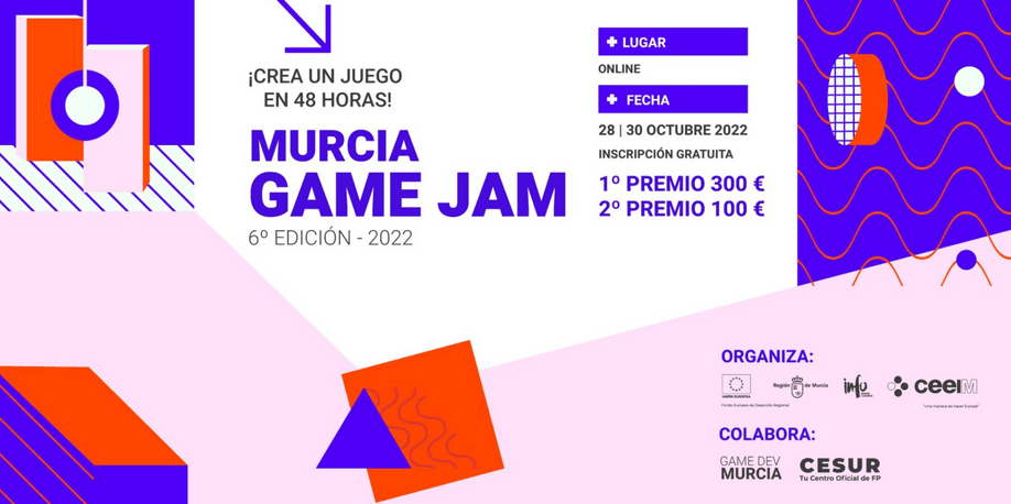 El maratón de videojuegos “Murcia Game JAM 2022” reta a los entusiastas a desarrollar su juego electrónico