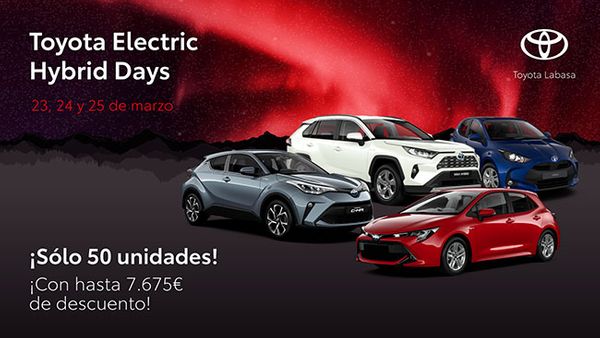 Los Electric Hybrid Days de Toyota trae descuentos de casi 8.000€ en vehículos híbridos de la Región