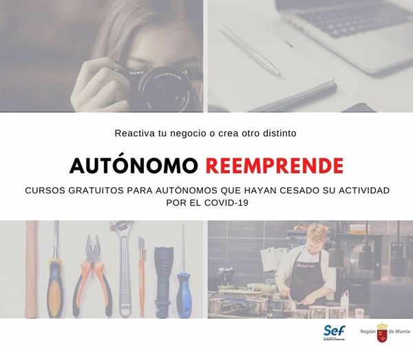 CARM ayudará a 240 autónomos de la Región con el programa 'Autónomo Reemprende'