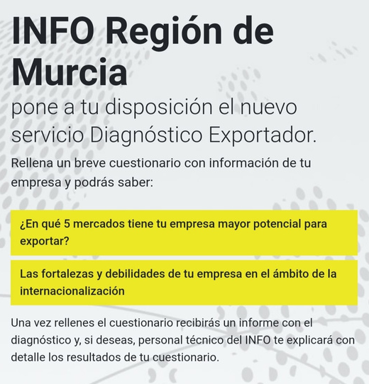 El INFO ofrece una herramienta 'on line' de autodiagnóstico exportador para facilitar a las empresas acceder a mercados internacionales