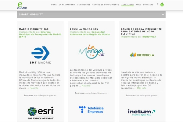 La Comunidad es finalista de los premios a la innovación y la tecnología de la plataforma enerTIC con 'La Manga 365'