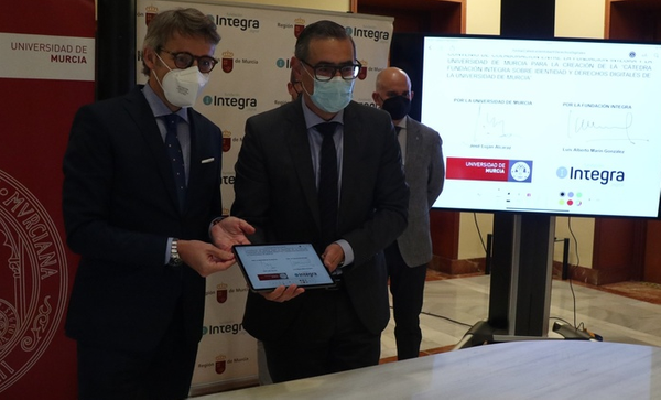 La Comunidad y la UMU crean la Cátedra Fundación Integra sobre Identidad y Derechos Digitales