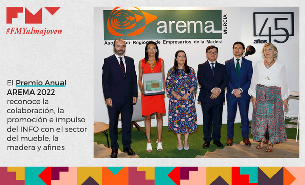 El Premio Anual AREMA 2022  reconoce la colaboración del INFO con el sector del mueble, la madera y afines