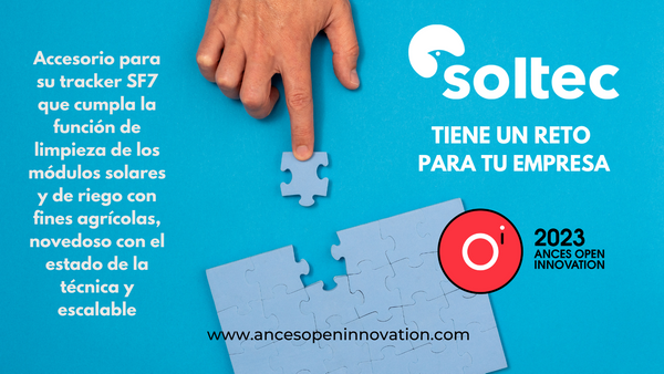 Soltec está entre las 8 tractoras que lanzan sus retos tecnológicos a startups en el AOI 2023